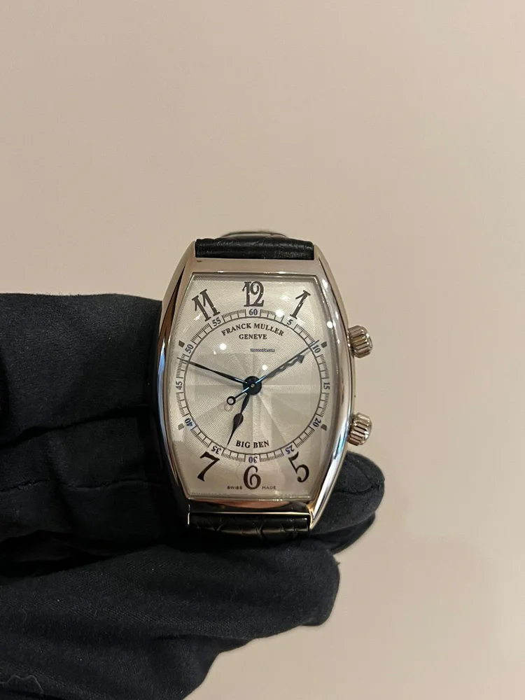 Franck Muller Cintrée Curvex Big Ben Alarm White Gold
